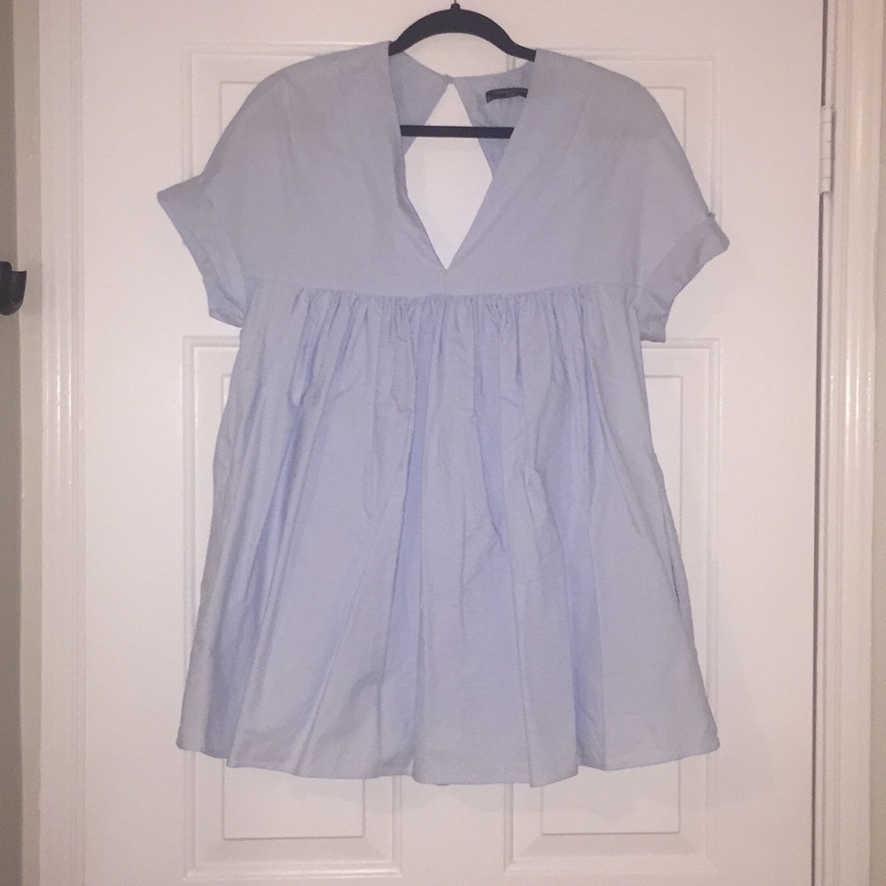 Light blue baby doll dress